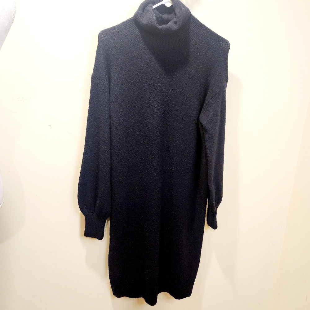 J. Crew Women's Black Turtleneck Sweater Dress size S